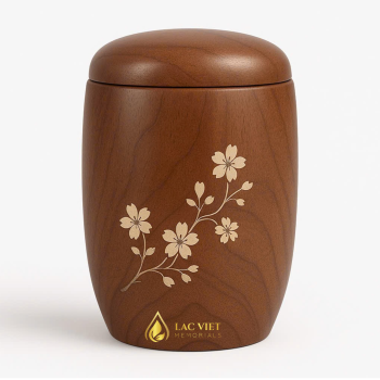 Blossom Grace Wood Urn