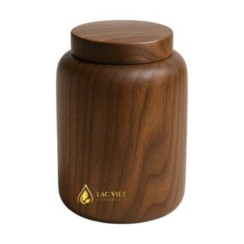 Tranquil Rest Walnut Urn with Lid