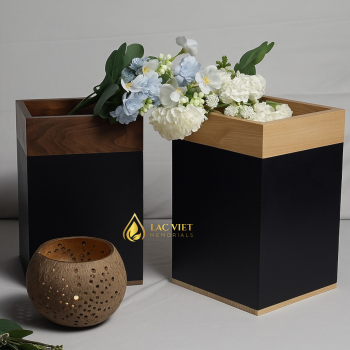 Dark Charm Wooden Cremation Urn