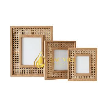 Rattan Cane Memorial Photo Frame