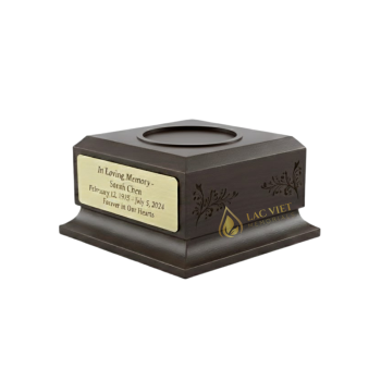 Wooden Display Pedestal Stand For Urna Funeraria