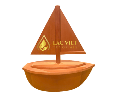 Manufacture Sailboat Design Wooden Cremation Urn
