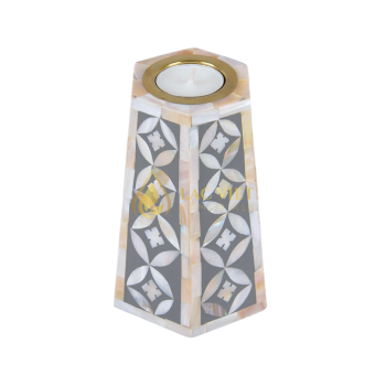 Mother of Pearl Inlay Tealight Candle Holder